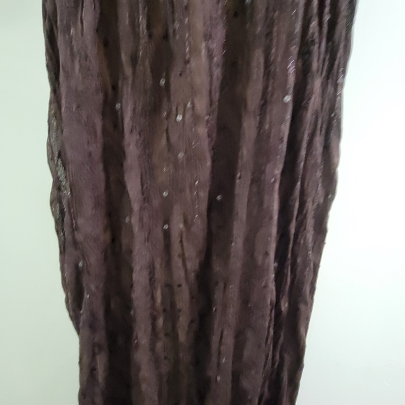 ROMEO & Juliette Couture Seersucker lined crackle maxi dress gown strapless - Picture 6 of 12